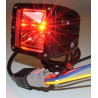 LED Arbeitsscheinwerfer 12W DAKAR Edition, rot/weiss, Breitstrahler, 12-24V, 4 Jahre Garantie