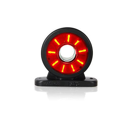 LED Ring Positionsleuchte rot/weiss, 12-24V