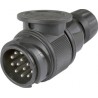 Stecker 13-pol Kunststoff, 12V, ISO 11446