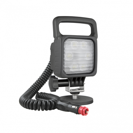 LED Arbeitsscheinwerfer WESEM 100x100x76, 2000 Lumen, 12-24V, mit Griff und Schalter