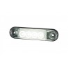 Mini LED Positionsleuchte 4 LED, weiss 12-24V