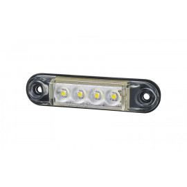 Mini LED Positionsleuchte 4 LED, weiss 12-24V