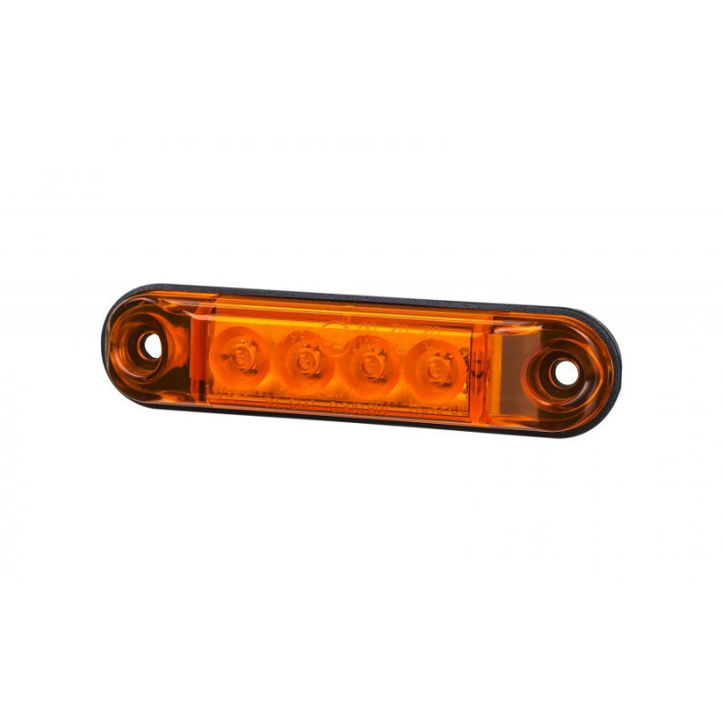 Mini LED Positionsleuchte 4 LED, orange 12-24V