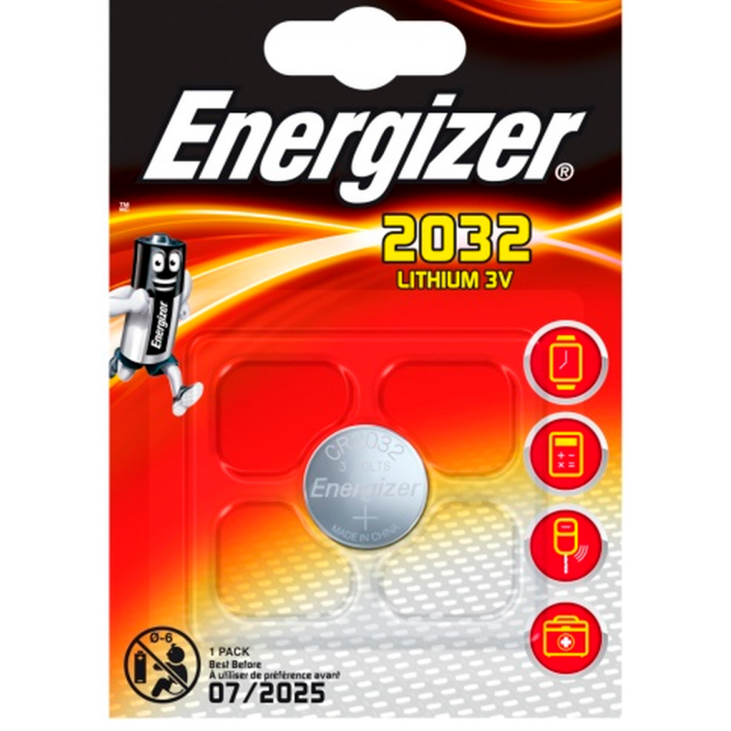Knopfzellen-Batterie Lithium CR2032