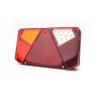 LED Rückleuchte mit Dreieckrückstrahler, 242x134, 12-24V