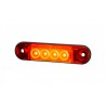 Mini LED Positionsleuchte 4 LED, rot 12-24V