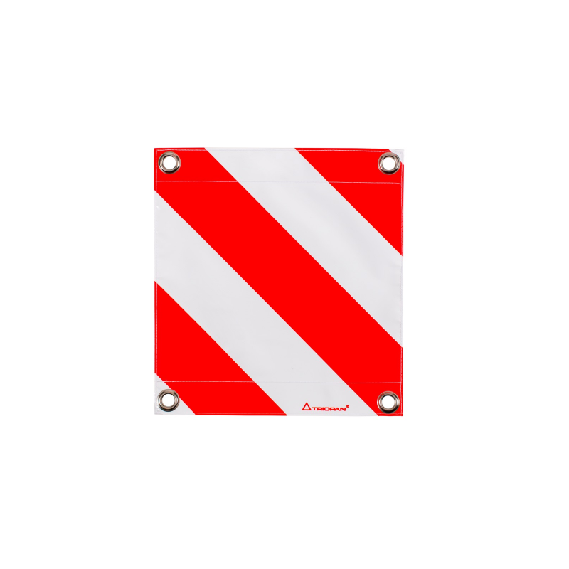 Fahne für Überbreite rot/weiss doppelseitig, 40x40cm, mit Ösen