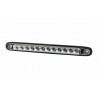 LED Stab Rückleuchte klarglas, 12-24V, 257x27x20