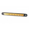 LED Stab Blinkleuchte dynamisch hinten klarglas, 12-24V, 257x27x20
