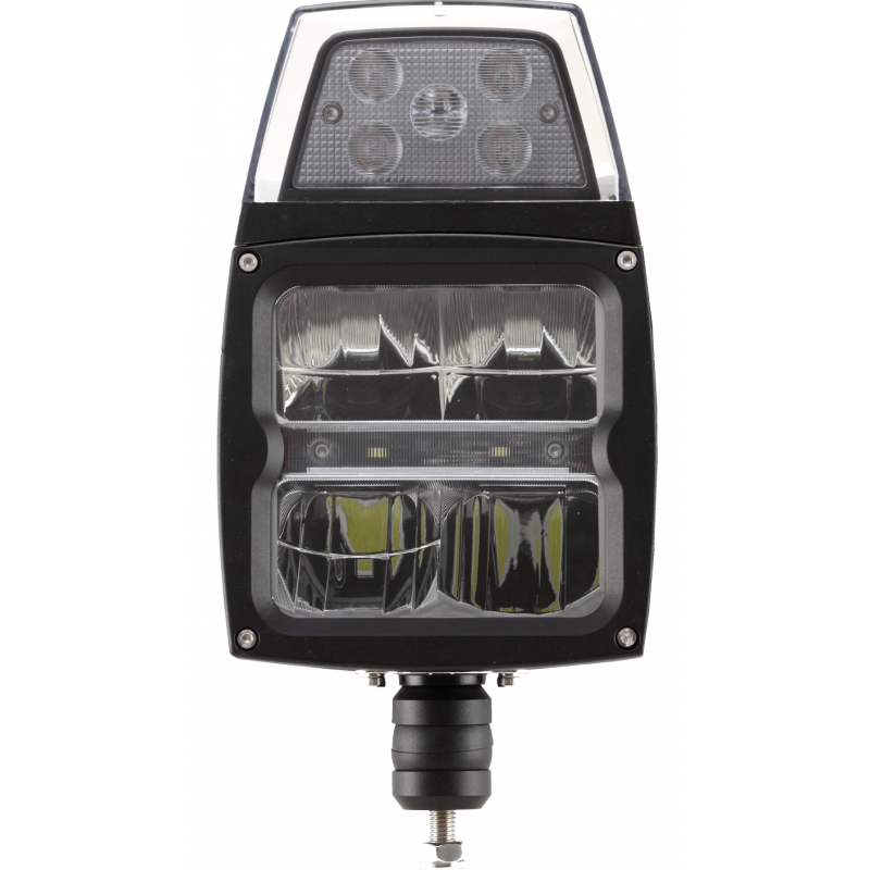 E-geprüfter LED Hauptscheinwerfer mit Scheibenheizung 12/24V und Blinker  vertikal