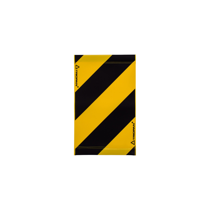 Warnsignal für Hebebühne 47x28, schwarz-gelb
