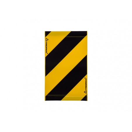 Warnsignal für Hebebühne 47x28, schwarz-gelb