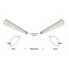 Mittelmodul LED Winkelprofilleuchte 2m, 24V, neutralweiss, 4300 Lumen, LONGlite Stecksystem