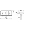 LED Rückleuchte Model 220, 160x65x27mm, 12-24V