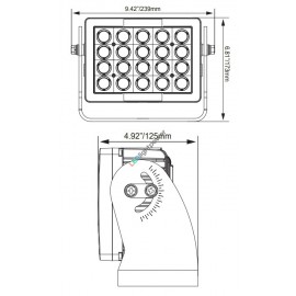 LED Arbeitsscheinwerfer Vision-X 140W, 11270 Lumen, 12-24V