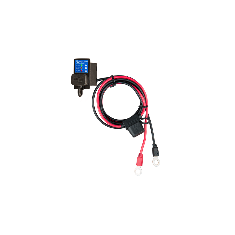 Batteriezustands Anzeige mit Temperatursensor zu Victron Energy Blue Smart IP65 Ladegerät