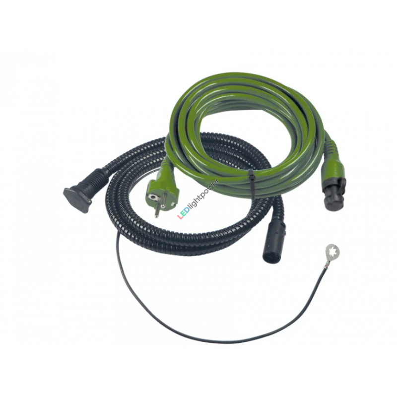 DEFA 460921 Außenkabel mit Stecker 5m Grün 230V EcoPlug