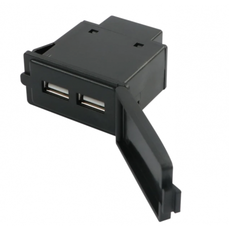 USB Ladedose mit Deckel 2x 2.1A