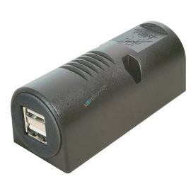 USB Aufbausteckdose 12V-5V 2x2500mA