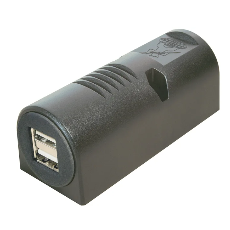 USB Aufbausteckdose 12V-5V 2x2500mA