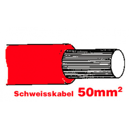 SGF Anlasserkabel hochflexibel 50mm rot