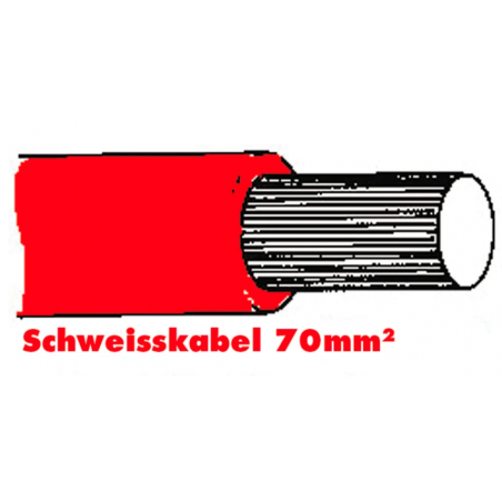SGF Anlasserkabel hochflexibel 70mm rot
