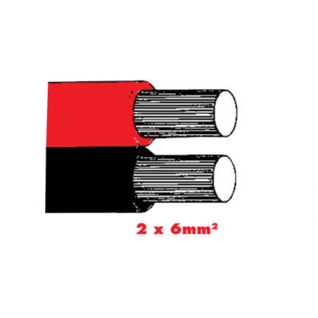 Twinflex 2x6.0mm2 Batteriekabel rot/sz