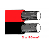 Twinflex 2x50mm2 Batteriekabel rot/sz.