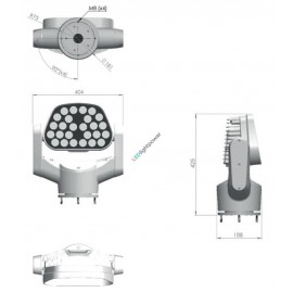 LED Hochleistungs-Suchscheinwerfer M220 50Watt schwarz 1970407, 619,00 €