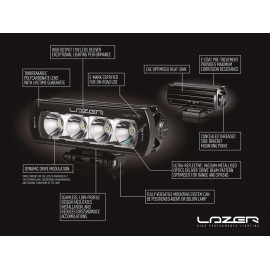 Kühlergrill Kit für den Toyota Hilux Invincible X , für LAZER ST4 Evolution Fernlichter