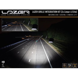 Kühlergrill Kit für den  VW Caddy 2015, für LAZER Linear-6 Fernlichter
