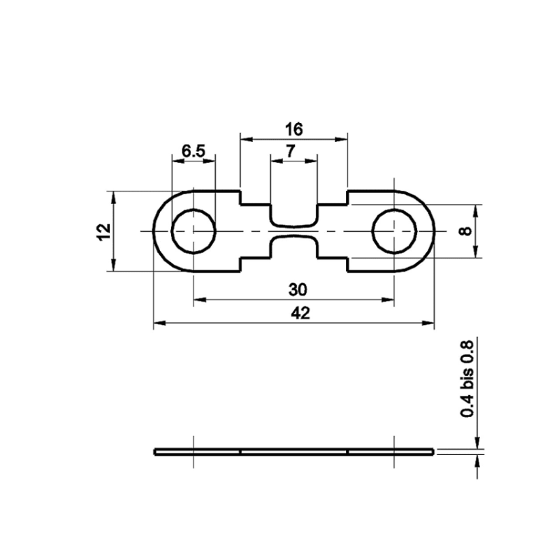 Streifensicherung 42* 12mm