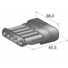 Steckergehäuse SUPERSEAL 1.5, 5-polig