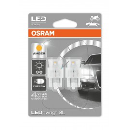 LED Birne OSRAM W3x16q, W21/5W, weiss, orange, rot