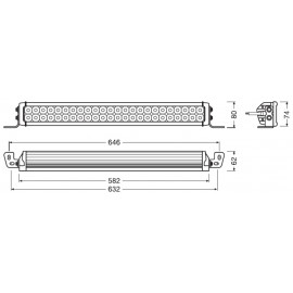 OSRAM LED Lightbar VX500-CB, 12-24V, 72W