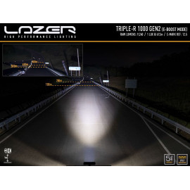LAZER TRIPLE-R 1000, 2. Generation, mit gelben Frontblitzer, mit E-Boost 12/24V, 5 Jahre Garantie