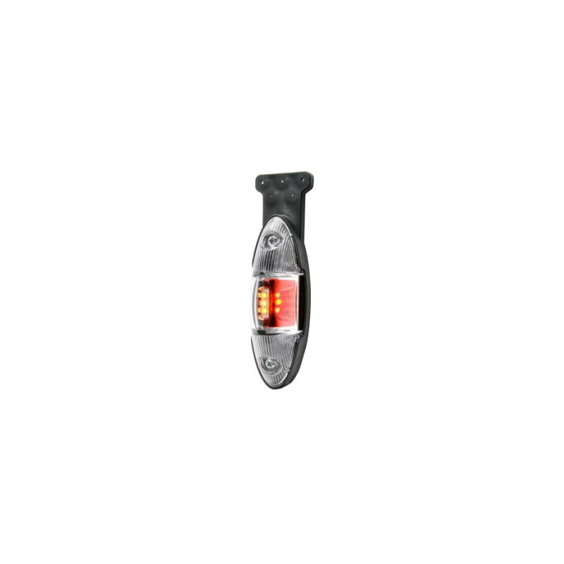 LED Positionsleuchte rot/weiss/orange klarglas