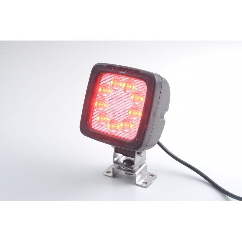 LED Arbeitsscheinwerfer rot für Salzstreuerbeleuchtung, 12-24V
