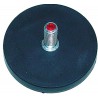 Magnet gummiert mit Gewindebolzen