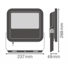 LED Fluter Ledvance 65W, 230VAC, 4000K neutralweiss, 8000lm