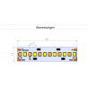 LED Streifen Rolle 5 Meter, Tunable White, 2700K-6500K warm-kaltweiss, 24V, 18W