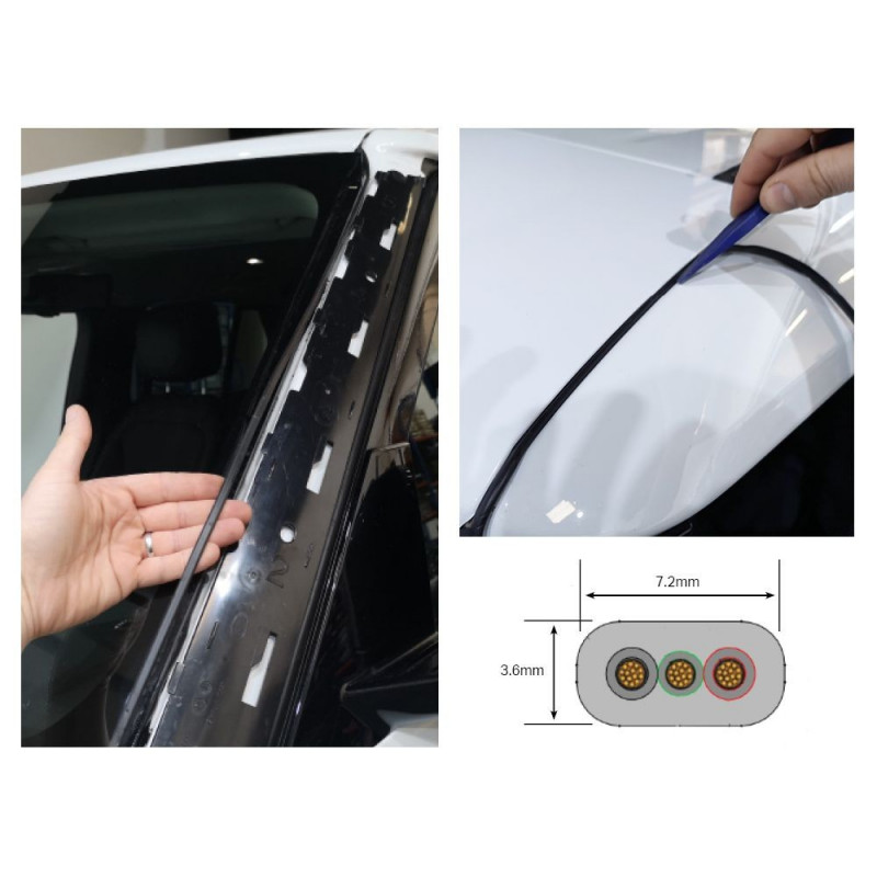 RGBW LED Verlängerungskabel-Set – Wasserdicht, 152 Cm, Für RGBW Felgenlichter, 2 Stück Im Paket